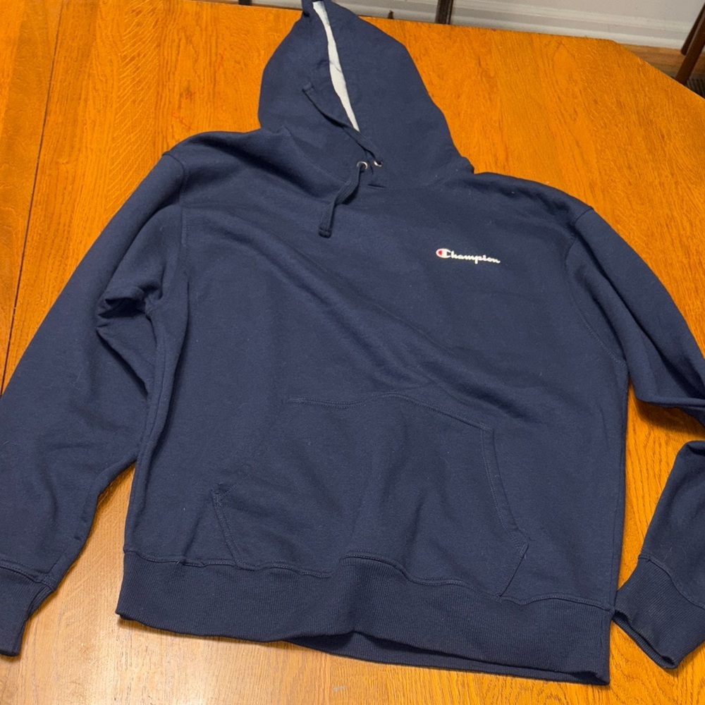 Champion large Dark Blue Men's Pullover Hoodie